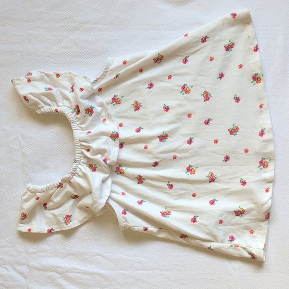 young hearts soft floral ruffle sleeve top size 4 girls - Picture 6 of 6